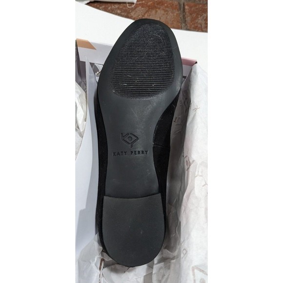 Katy Perry Women's The Allena Loafer Flat, Black,  Suede, Embellished Size 5.5 - Picture 2 of 6